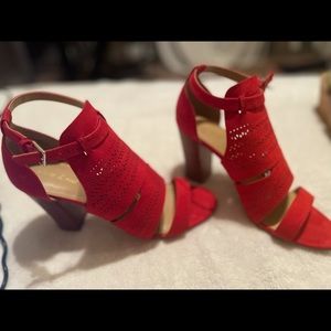 Violet & red marcy suede heel Clearance